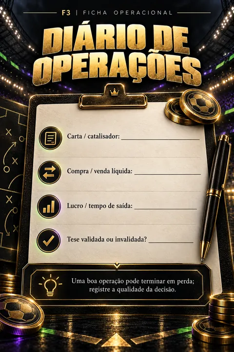 Página real do Dossiê: Ficha: diário de operações
